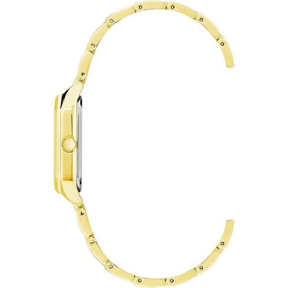 Women\'s Gold Pink Stainless Steel Water Resistant Bracelet Adjustable Watch main image 2